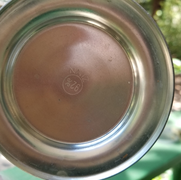 Vintage ALWE Beer Stein with Etched Elk in a forest with a pewter lid🦌🍺 - Picture 3 of 10